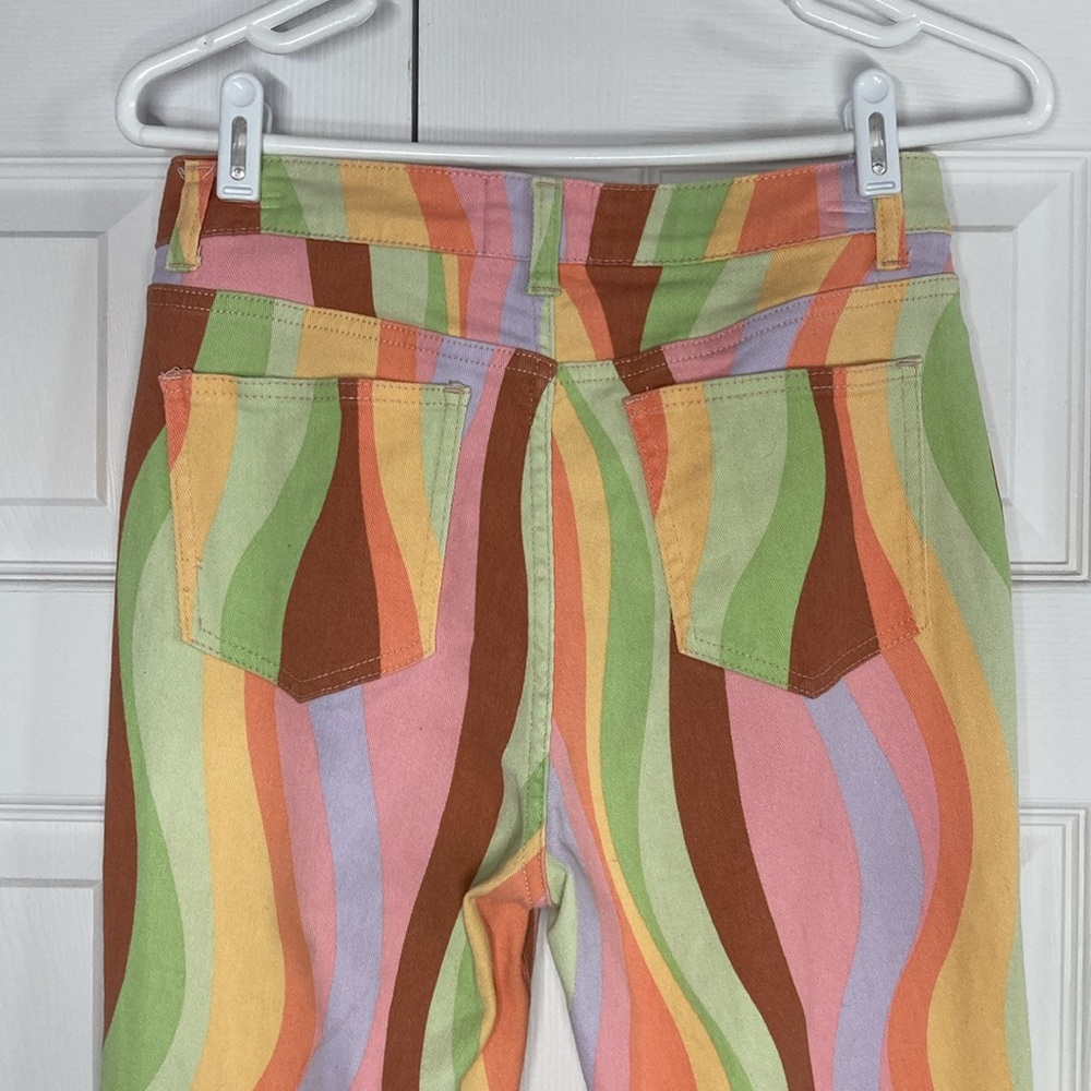 Judith March Multi-Color Flared Leg Jeans - Picture 4 of 6